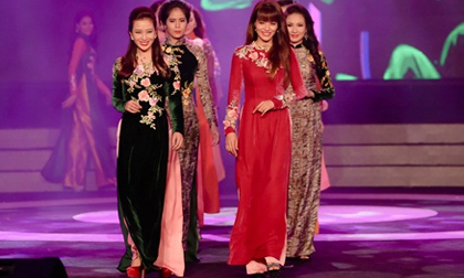 Á hậu thể thao Băng Châu nổi bật trên sàn diễn Duyên Dáng Việt Nam 2016