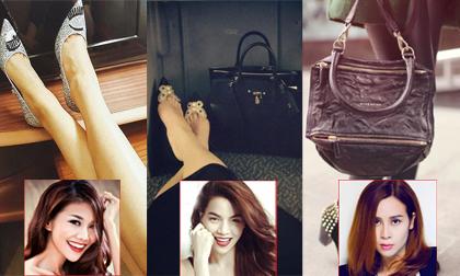 'Bắt bài' thói quen chụp ảnh chân để khoe khéo hàng hiệu của mỹ nhân Việt