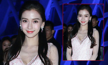 Angela Baby thu hút ánh nhìn khi diện váy khoét sâu vòng một