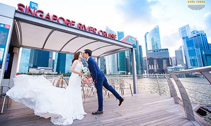Cặp đôi ở Bình Phước chịu chơi sang tận Singapore để chụp ảnh cưới