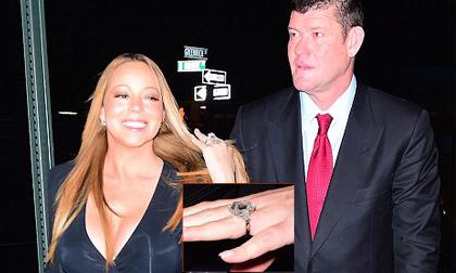 Mariah Carey khoe nhẫn đính hôn bằng kim cương giá 166 tỷ đồng