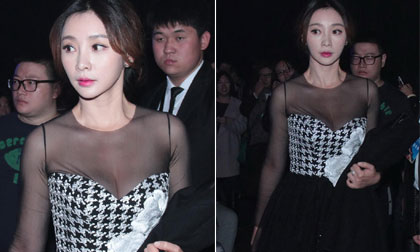 Liễu Nham bị chỉ trích vì cố khoe vòng một giữa trời lạnh