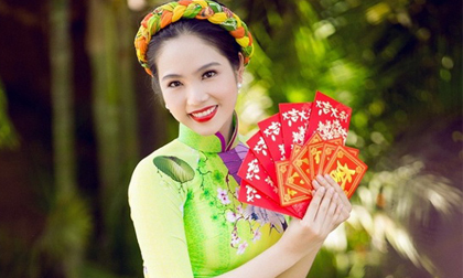 Dương Kim Ánh e ấp áo dài chào đón Xuân mới 2016