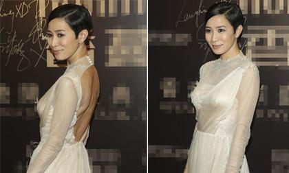 Xa Thi Mạn diện váy khoe lưng trần tại sự kiện