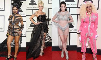 Những thảm họa thời trang gây 'nóng mắt' nhất thảm đỏ Grammy 2016