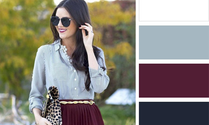 Bảng màu kết hợp trang phục chuẩn và luôn hợp mốt