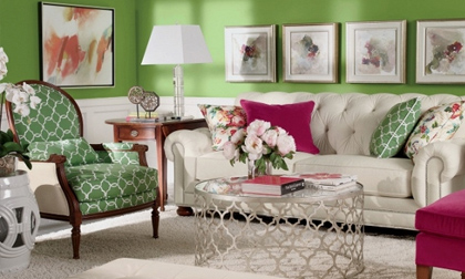 Trang chí màu nội thất tạo hưng phấn