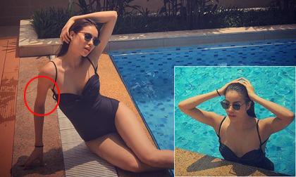 Phạm Hương bị nghi lạm dụng photoshop khi lộ cánh tay 'bất thường'