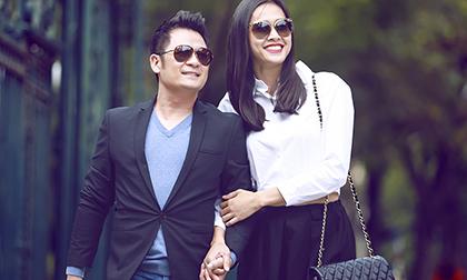 Bằng Kiều nắm chặt tay Dương Mỹ Linh dạo phố Hà Nội