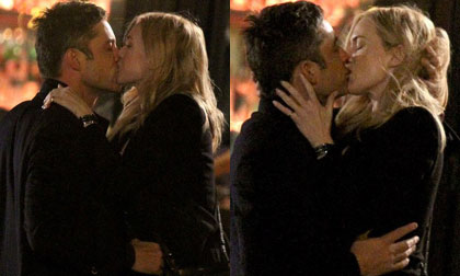 Sao 'Titanic' không ngại hôn bạn diễn say đắm trên đường phố