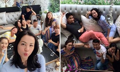 Vợ cũ đại gia Đức An bình thản tụ tập bạn bè trước khi lên xe hoa