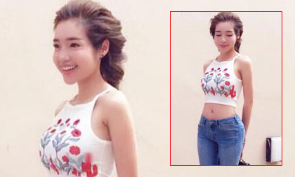 'Gái hai con' Elly Trần khoe đường cong hoàn hảo với áo crop top