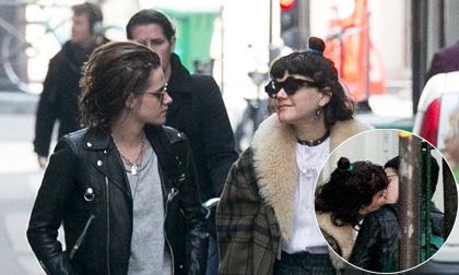 Nữ diễn viên Kristen Stewart say đắm hôn bạn gái mới trên phố