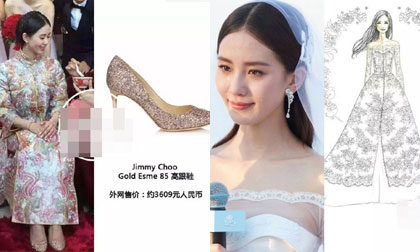 'Bóc mác' hàng hiệu trong đám cưới của Ngô Kỳ Long - Lưu Thi Thi 