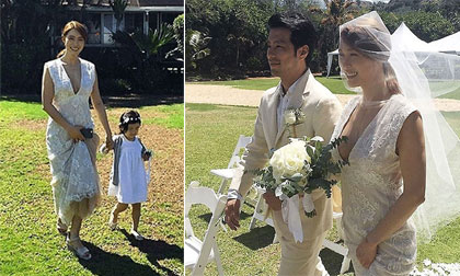 Cựu trưởng nhóm After School - Kahi lộng lẫy trong đám cưới tại Hawaii