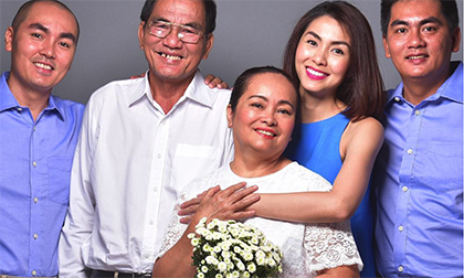 Tăng Thanh Hà kỷ niệm 40 năm ngày cưới bố mẹ thật đặc biệt