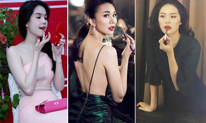 Khoảnh khắc mỹ nhân Việt tự 'tô son điểm phấn' vẫn đẹp hút hồn