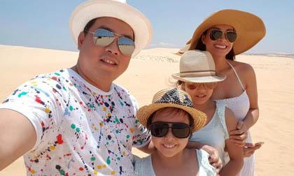Vợ chồng Thúy Hạnh và Minh Khang đưa con gái đi du lịch ngày nghỉ lễ