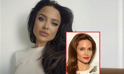 Cô gái giống Angelina Jolie như hai giọt nước
