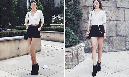 Midu khoe chân dài miên man khiến fan hoang mang