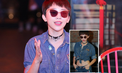 Tóc Tiên bất ngờ xuất hiện tại Hà Nội với phong cách tomboy
