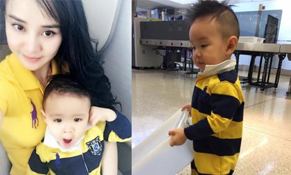 Con trai Vy Oanh 'quậy tung' sân bay