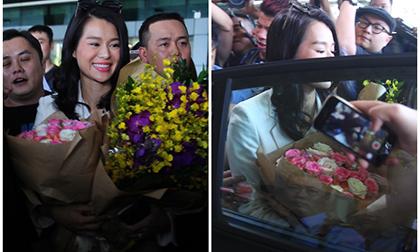 Hồ Hạnh Nhi bị fan việt vây kín, chặn đầu xe ở sân bay