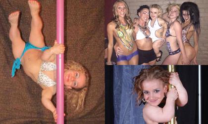 Vũ công múa cột tí hon nhất thế giới cao chưa đầy 1m