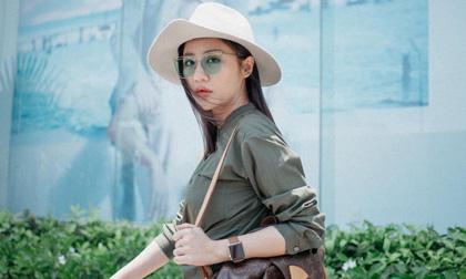 Văn Mai Hương tươi rói dạo phố