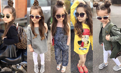 Fashionista nhí thể hiện gu thời trang 'không thể đẳng cấp hơn'