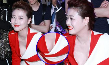 Châu Hải My khoe khéo vòng một lấp ló, căng tràn ở tuổi 50