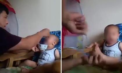 Em bé vừa bị ép ăn vừa bị đánh gây bức xúc dư luận