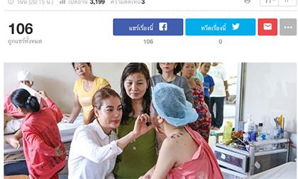 Trương Ngọc Ánh được báo giới hàng đầu Thái Lan khen ngợi