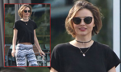 Miranda Kerr trẻ ra chục tuổi với mái tóc ngắn tuyệt xinh