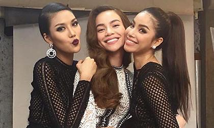 Hà Hồ - Phạm Hương tựa má như tình nhân 'bỏ mặc' Lan Khuê