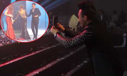 Trấn Thành chổng mông trước đám đông chụp ảnh cho Hari won