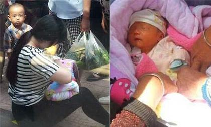 Hình ảnh mẹ trẻ cho em bé sơ sinh bị bỏ rơi bú nhờ gây tranh cãi