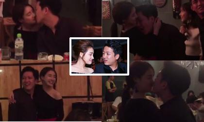 Trường Giang và Nhã Phương liên tục hôn nhau trong quán karaoke