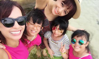 Thúy Hằng và Thúy Hạnh đưa các con đi du lịch
