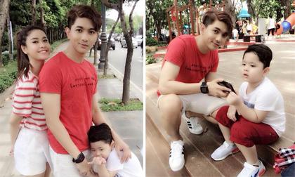 Gia đình Tim và Trương Quỳnh Anh cùng nhau quay quảng cáo