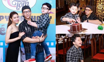 Tim và Trương Quỳnh Anh tổ chức sinh nhật cho con trai