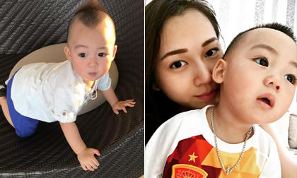 Khoảnh khắc 'yêu chết đi được' của con trai siêu mẫu Ngọc Thạch