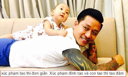 Tuấn Hưng dọa 'cắt gân tay' một cư dân mạng vì dám nói xấu con trai mình