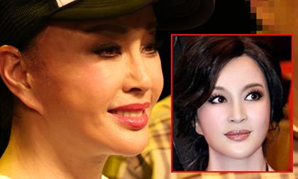 Cận gương mặt cứng đơ của Lưu Hiểu Khánh khi thiếu photoshop