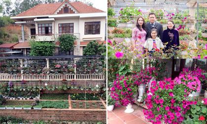 Cận cảnh 'rừng' hoa 500 m2 trong biệt thự nhà vườn ở Hạ Long