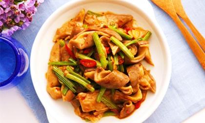 Món dạ dày heo xào chua ngọt 'hao cơm' ngày hè