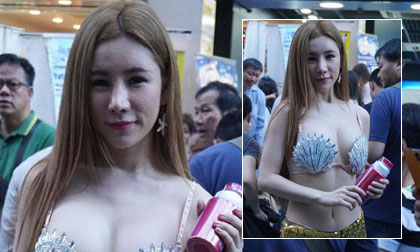 Người mẫu tai tiếng nhất Hồng Kông bị chỉ trích vì mặc hở trên phố