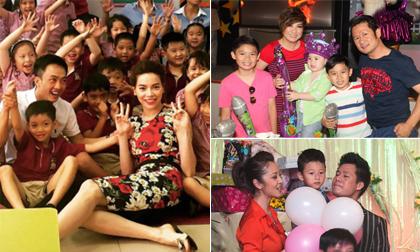 Những cặp đôi sao Việt 'tái hợp' trong ngày sinh nhật con 