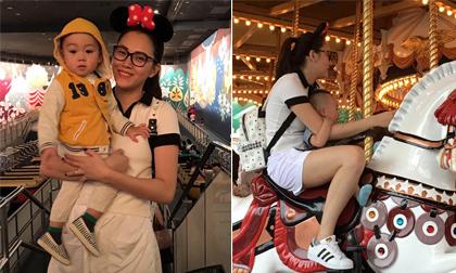 Ngọc Thạch rạng rỡ đưa con trai đi du lịch Tokyo