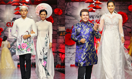 Áo dài 'Tình nhân' dành cho uyên ương của NTK Minh Châu